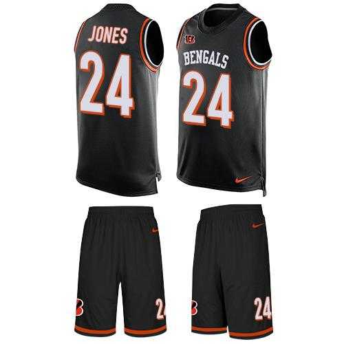 Nike Cincinnati Bengals #24 Adam Jones Black Team Color Men's Stitched NFL Limited Tank Top Suit Jersey