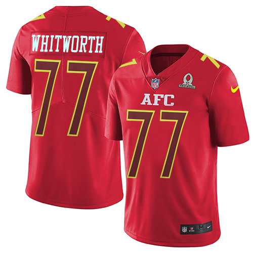 Nike Cincinnati Bengals #77 Andrew Whitworth Red Men's Stitched NFL Limited AFC 2017 Pro Bowl Jersey