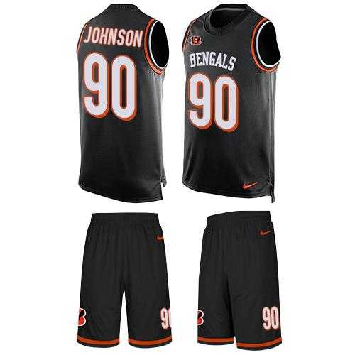 Nike Cincinnati Bengals #90 Michael Johnson Black Team Color Men's Stitched NFL Limited Tank Top Suit Jersey