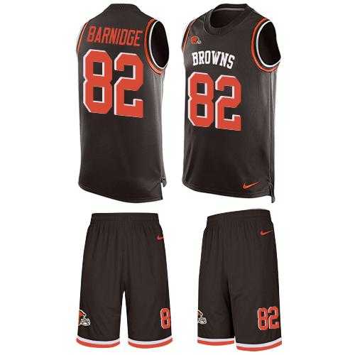 Nike Cleveland Browns #82 Gary Barnidge Brown Team Color Men's Stitched NFL Limited Tank Top Suit Jersey