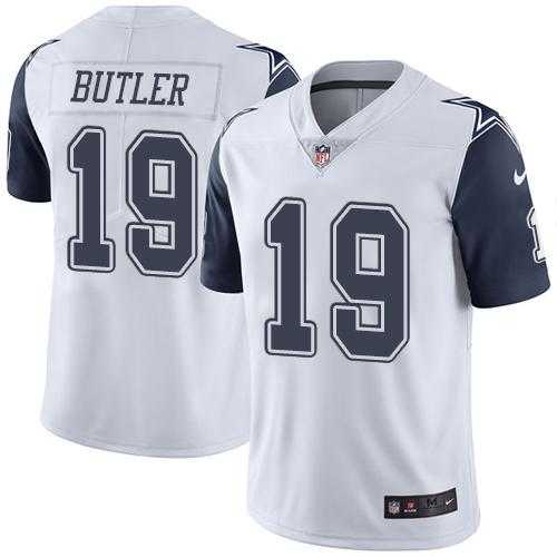 Nike Dallas Cowboys #19 Brice Butler White Men's Stitched NFL Limited Rush Jersey