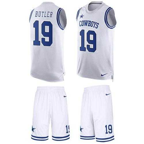 Nike Dallas Cowboys #19 Brice Butler White Men's Stitched NFL Limited Tank Top Suit Jersey