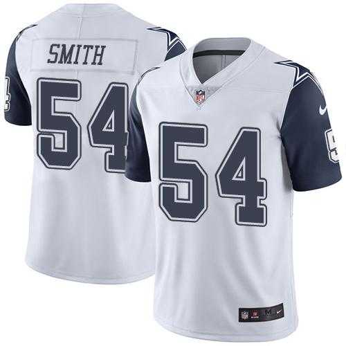 Nike Dallas Cowboys #54 Jaylon Smith White Men's Stitched NFL Limited Rush Jersey