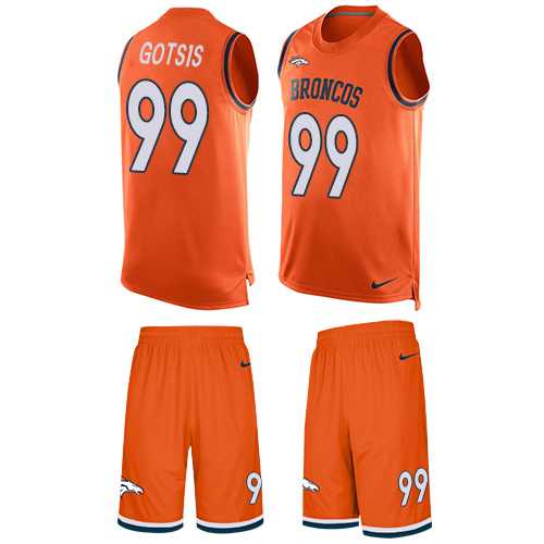 Nike Denver Broncos #99 Adam Gotsis Orange Team Color Men's Stitched NFL Limited Tank Top Suit Jersey