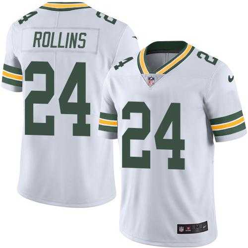 Nike Green Bay Packers #24 Quinten Rollins White Men's Stitched NFL Limited Rush Jersey