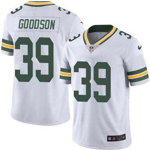 Nike Green Bay Packers #39 Demetri Goodson White Men's Stitched NFL Limited Rush Jersey