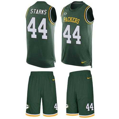 Nike Green Bay Packers #44 James Starks Green Team Color Men's Stitched NFL Limited Tank Top Suit Jersey
