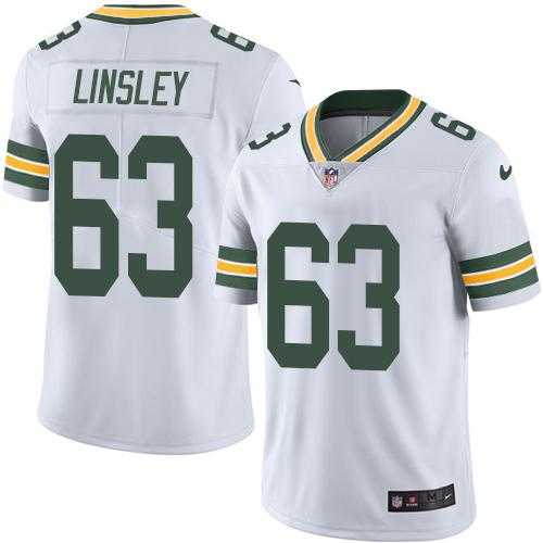 Nike Green Bay Packers #63 Corey Linsley White Men's Stitched NFL Limited Rush Jersey