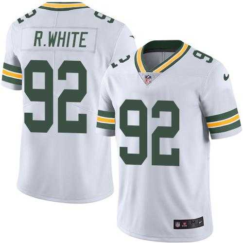 Nike Green Bay Packers #92 Reggie White White Men's Stitched NFL Limited Rush Jersey