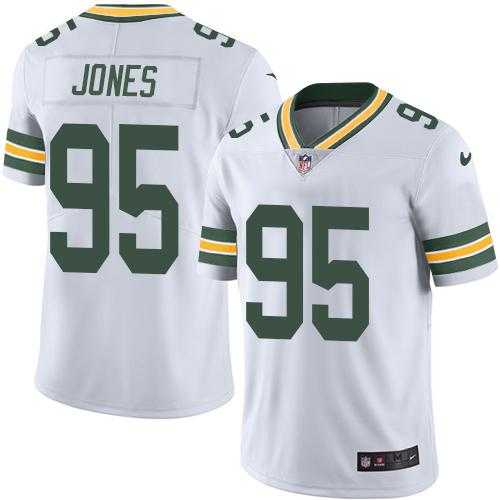Nike Green Bay Packers #95 Datone Jones White Men's Stitched NFL Limited Rush Jersey