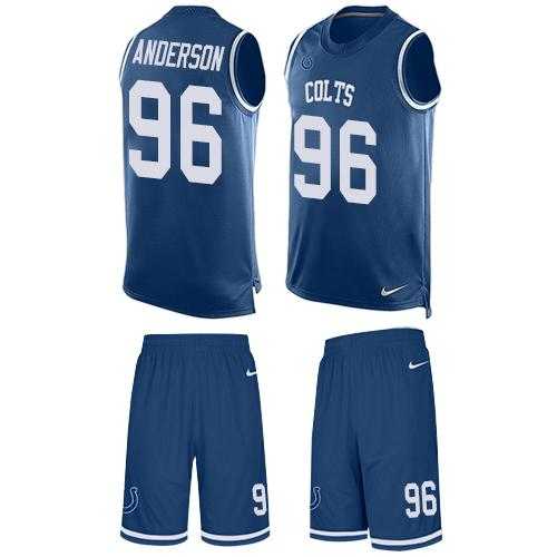 Nike Indianapolis Colts #96 Henry Anderson Royal Blue Team Color Men's Stitched NFL Limited Tank Top Suit Jersey