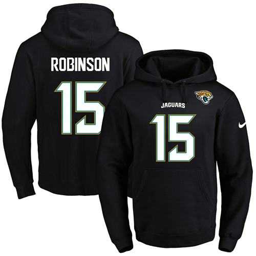 Nike Jacksonville Jaguars #15 Allen Robinson Black Name & Number Pullover NFL Hoodie