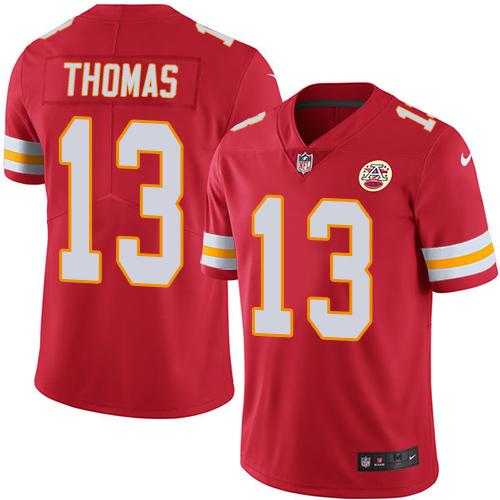 Nike Kansas City Chiefs #13 De'Anthony Thomas Red Men's Stitched NFL Limited Rush Jersey