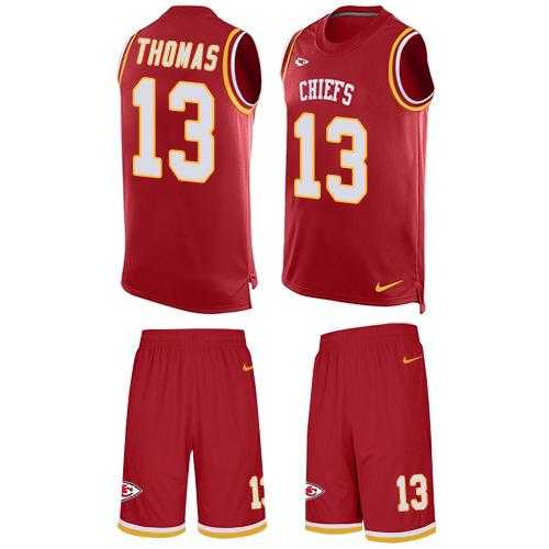 Nike Kansas City Chiefs #13 De'Anthony Thomas Red Team Color Men's Stitched NFL Limited Tank Top Suit Jersey