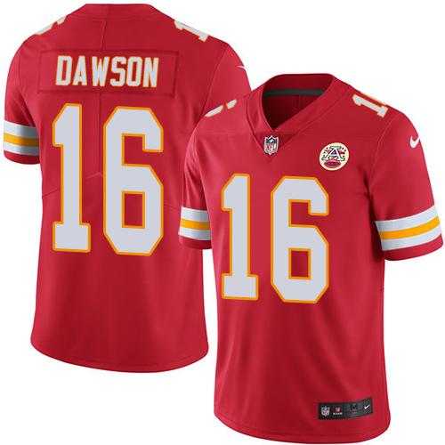 Nike Kansas City Chiefs #16 Len Dawson Red Men's Stitched NFL Limited Rush Jersey