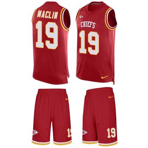 Nike Kansas City Chiefs #19 Jeremy Maclin Red Team Color Men's Stitched NFL Limited Tank Top Suit Jersey