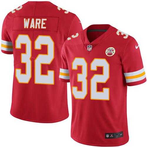 Nike Kansas City Chiefs #32 Spencer Ware Red Men's Stitched NFL Limited Rush Jersey