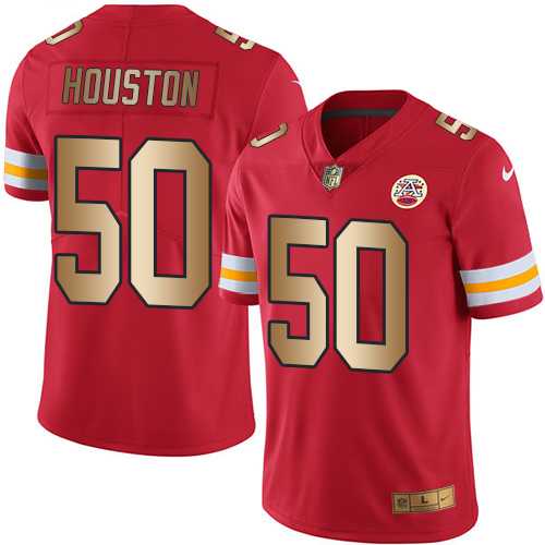 Nike Kansas City Chiefs #50 Justin Houston Red Men's Stitched NFL Limited Gold Rush Jersey