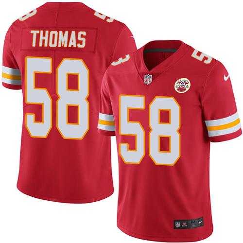 Nike Kansas City Chiefs #58 Derrick Thomas Red Men's Stitched NFL Limited Rush Jersey