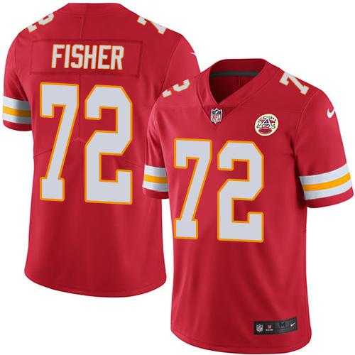 Nike Kansas City Chiefs #72 Eric Fisher Red Men's Stitched NFL Limited Rush Jersey