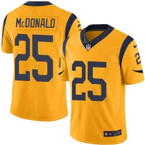Nike Los Angeles Rams #25 T.J. McDonald Gold Men's Stitched NFL Limited Rush Jersey