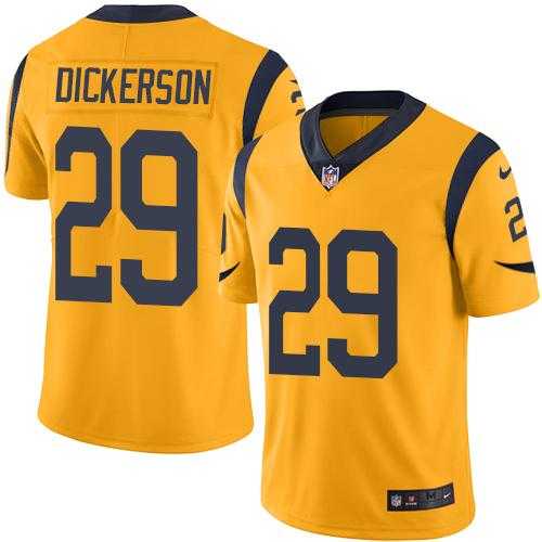 Nike Los Angeles Rams #29 Eric Dickerson Gold Men's Stitched NFL Limited Rush Jersey