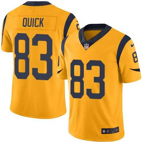 Nike Los Angeles Rams #83 Brian Quick Gold Men's Stitched NFL Limited Rush Jersey