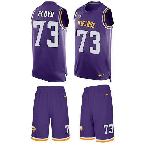 Nike Minnesota Vikings #73 Sharrif Floyd Purple Team Color Men's Stitched NFL Limited Tank Top Suit Jersey