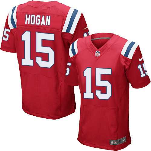Nike New England Patriots #15 Chris Hogan Red Alternate Men's Stitched NFL Elite Jersey