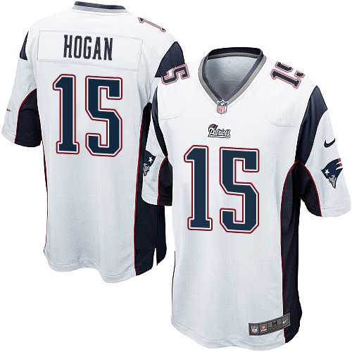 Nike New England Patriots #15 Chris Hogan White Men's Stitched NFL New Game Jersey