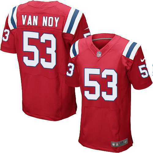 Nike New England Patriots #53 Kyle Van Noy Red Alternate Men's Stitched NFL Elite Jersey