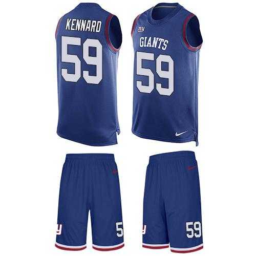 Nike New York Giants #59 Devon Kennard Royal Blue Team Color Men's Stitched NFL Limited Tank Top Suit Jersey