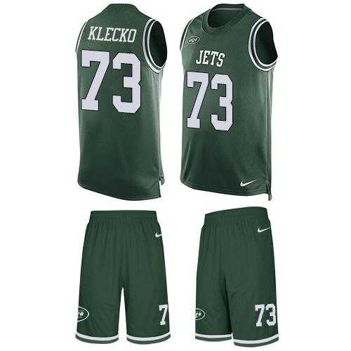 Nike New York Jets #73 Joe Klecko Green Team Color Men's Stitched NFL Limited Tank Top Suit Jersey