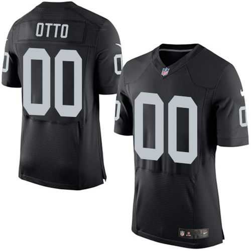 Nike Oakland Raiders #00 Jim Otto Black Team Color Men's Stitched NFL New Elite Jersey