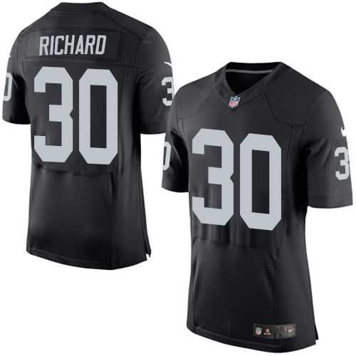 Nike Oakland Raiders #30 Jalen Richard Black Team Color Men's Stitched NFL New Elite Jersey