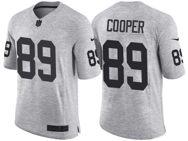 Nike Oakland Raiders #89 Amari Cooper 2016 Gridiron Gray II Men's NFL Limited Jersey