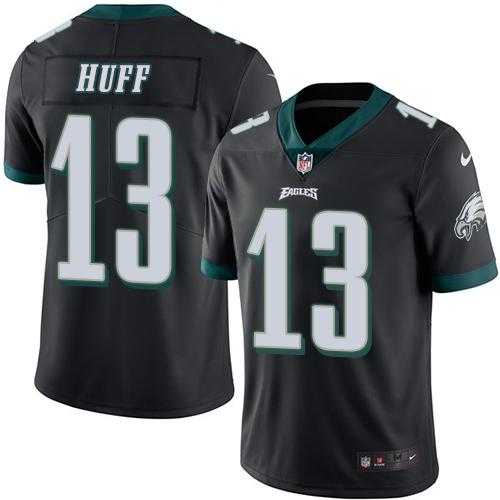 Nike Philadelphia Eagles #13 Josh Huff Black Men's Stitched NFL Limited Rush Jersey