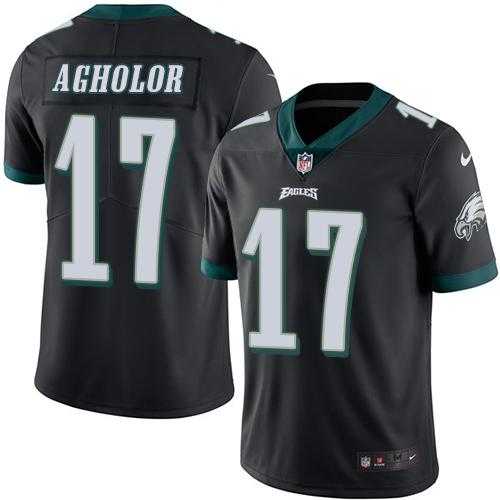 Nike Philadelphia Eagles #17 Nelson Agholor Black Men's Stitched NFL Limited Rush Jersey