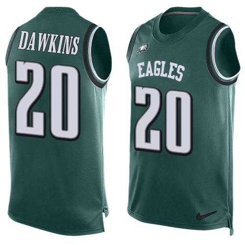 Nike Philadelphia Eagles #20 Brian Dawkins Midnight Green Team Color Men's Stitched NFL Limited Tank Top Jersey