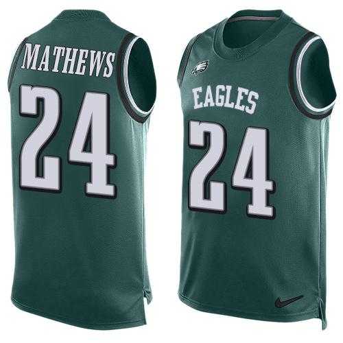 Nike Philadelphia Eagles #24 Ryan Mathews Midnight Green Team Color Men's Stitched NFL Limited Tank Top Jersey