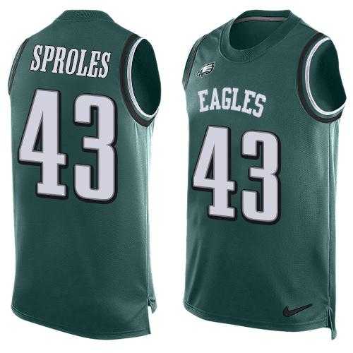 Nike Philadelphia Eagles #43 Darren Sproles Midnight Green Team Color Men's Stitched NFL Limited Tank Top Jersey