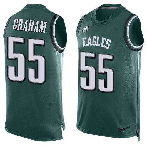 Nike Philadelphia Eagles #55 Brandon Graham Midnight Green Team Color Men's Stitched NFL Limited Tank Top Jersey