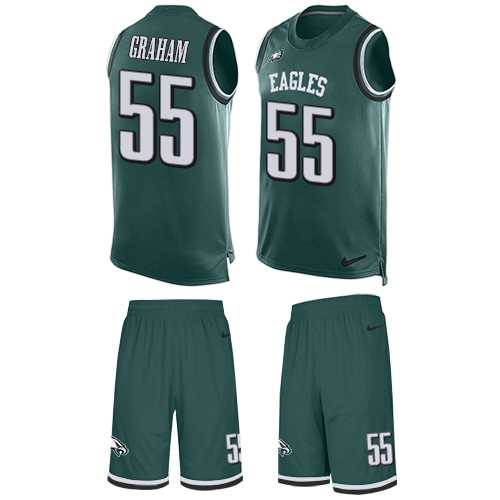 Nike Philadelphia Eagles #55 Brandon Graham Midnight Green Team Color Men's Stitched NFL Limited Tank Top Suit Jersey