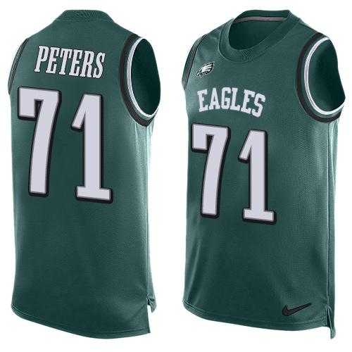 Nike Philadelphia Eagles #71 Jason Peters Midnight Green Team Color Men's Stitched NFL Limited Tank Top Jersey