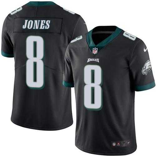 Nike Philadelphia Eagles #8 Donnie Jones Black Men's Stitched NFL Limited Rush Jersey