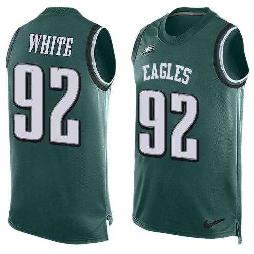Nike Philadelphia Eagles #92 Reggie White Midnight Green Team Color Men's Stitched NFL Limited Tank Top Jersey