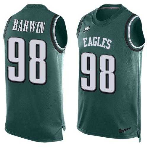 Nike Philadelphia Eagles #98 Connor Barwin Midnight Green Team Color Men's Stitched NFL Limited Tank Top Jersey