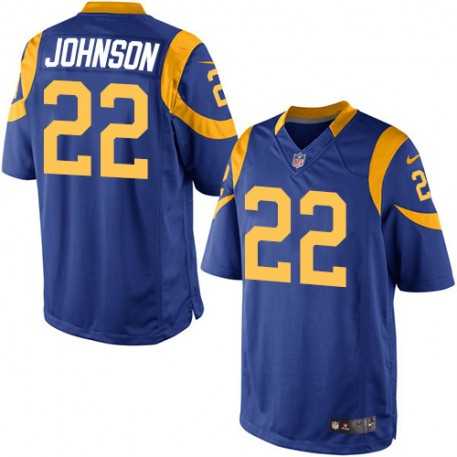 Nike Rams #22 Trumaine Johnson Royal Blue Alternate Youth Stitched NFL Elite Jersey