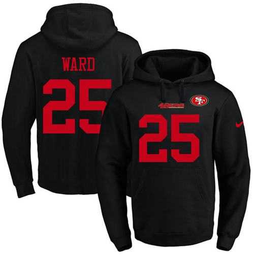 Nike San Francisco 49ers #25 Jimmie Ward Black Name & Number Pullover NFL Hoodie
