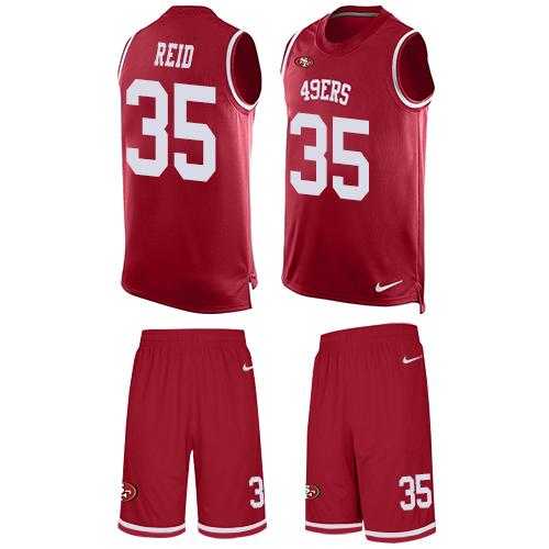 Nike San Francisco 49ers #35 Eric Reid Red Team Color Men's Stitched NFL Limited Tank Top Suit Jersey